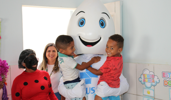 Imagens da Zé Gotinha visita Iraquara