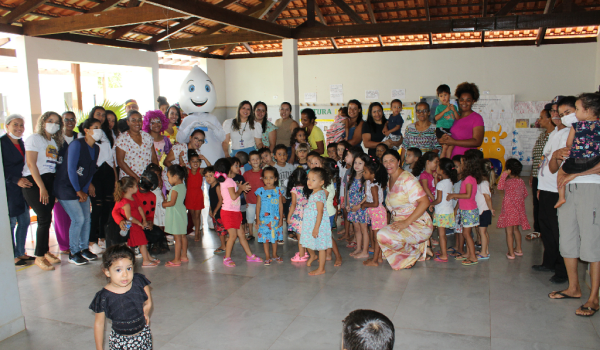 Imagens da Zé Gotinha visita Iraquara