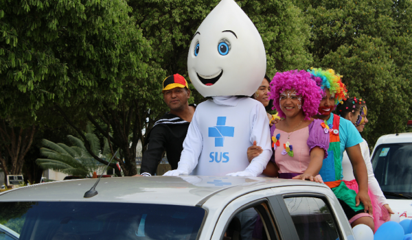 Imagens da Zé Gotinha visita Iraquara