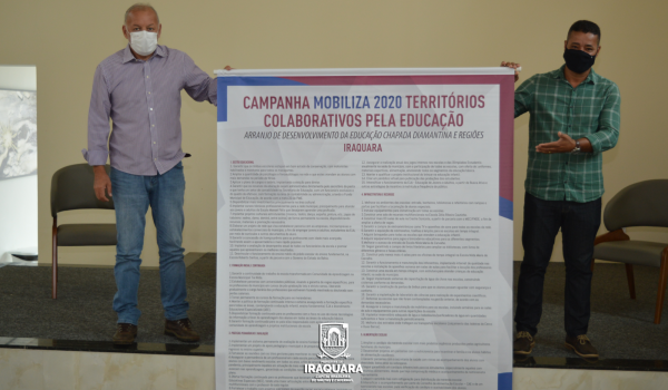 Imagens da ICEP entrega banner com as propostas dos municípios que participaram da campanha em 2020.