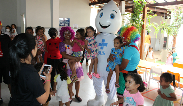 Imagens da Zé Gotinha visita Iraquara