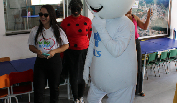 Imagens da Zé Gotinha visita Iraquara