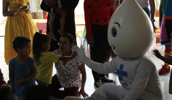 Imagens da Zé Gotinha visita Iraquara