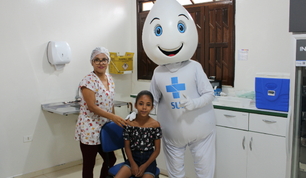 Imagens da Zé Gotinha visita Iraquara